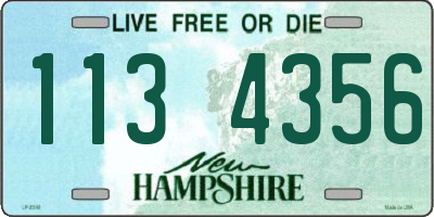 NH license plate 1134356