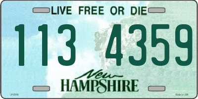 NH license plate 1134359