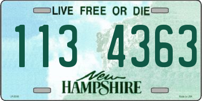 NH license plate 1134363