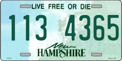 NH license plate 1134365