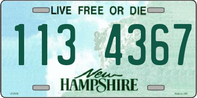 NH license plate 1134367