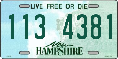 NH license plate 1134381