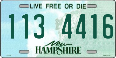 NH license plate 1134416