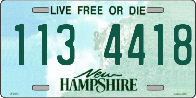NH license plate 1134418