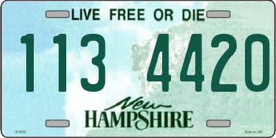 NH license plate 1134420