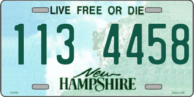 NH license plate 1134458
