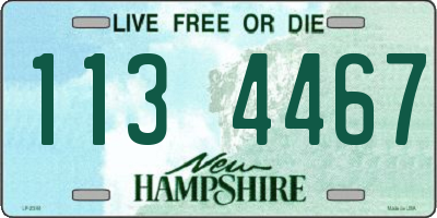 NH license plate 1134467
