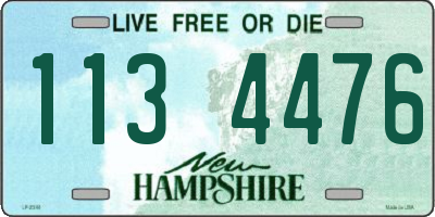 NH license plate 1134476