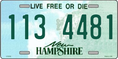 NH license plate 1134481