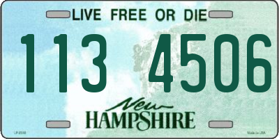 NH license plate 1134506