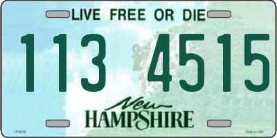 NH license plate 1134515