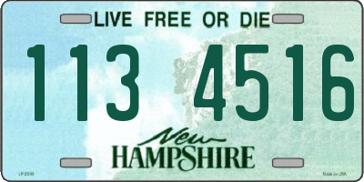 NH license plate 1134516