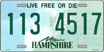 NH license plate 1134517
