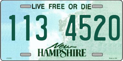NH license plate 1134520
