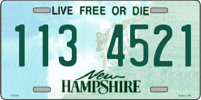 NH license plate 1134521