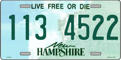 NH license plate 1134522