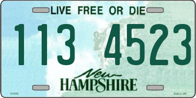 NH license plate 1134523