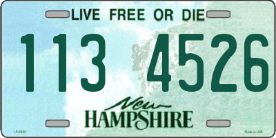 NH license plate 1134526