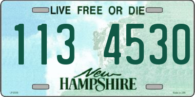 NH license plate 1134530