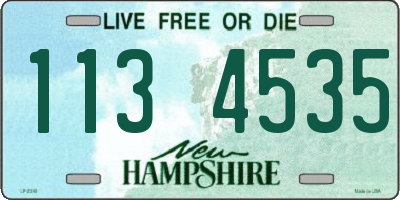 NH license plate 1134535