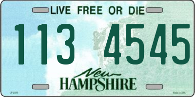 NH license plate 1134545
