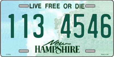 NH license plate 1134546