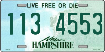 NH license plate 1134553