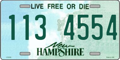 NH license plate 1134554