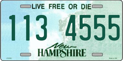 NH license plate 1134555