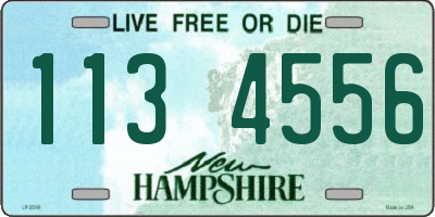 NH license plate 1134556
