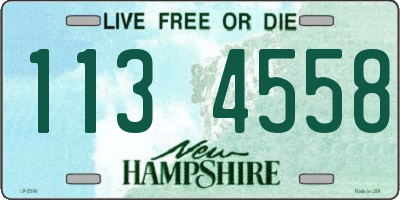 NH license plate 1134558