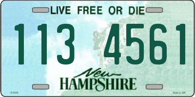 NH license plate 1134561