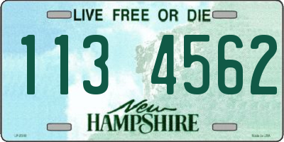 NH license plate 1134562