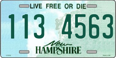NH license plate 1134563