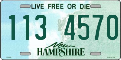 NH license plate 1134570