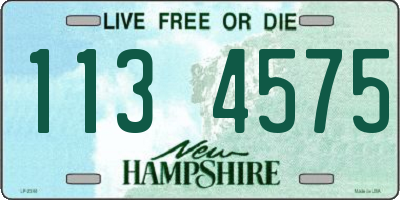 NH license plate 1134575