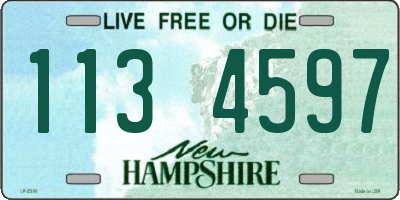NH license plate 1134597