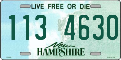 NH license plate 1134630