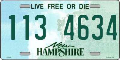 NH license plate 1134634