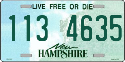 NH license plate 1134635