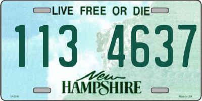 NH license plate 1134637