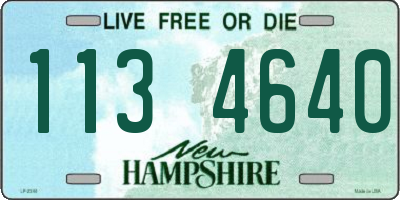 NH license plate 1134640