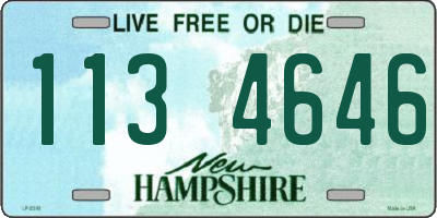 NH license plate 1134646