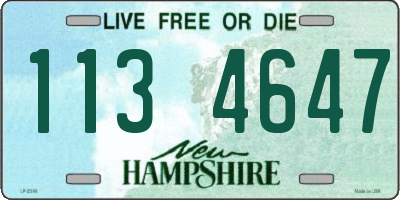 NH license plate 1134647
