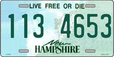 NH license plate 1134653