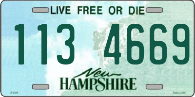 NH license plate 1134669