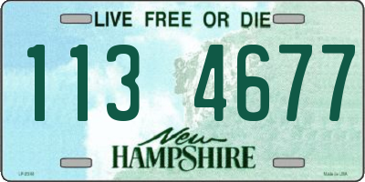 NH license plate 1134677
