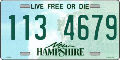 NH license plate 1134679
