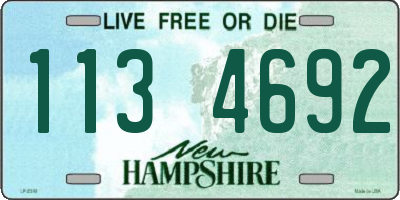 NH license plate 1134692