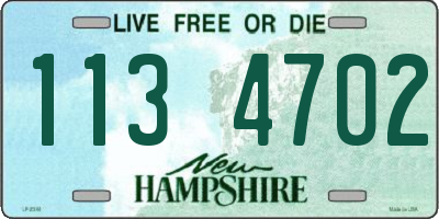 NH license plate 1134702
